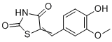 CAS#: 24044-50-6, 5-[(4-Hydroxy-3-methoxyphenyl)methylidene]-1,3-thiazolidine-2,4-dione