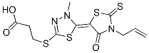 CAS#: 24075-57-8, 3-[[5-[3-Allyl-4-Oxo-2-Thioxothiazolidin-5-Ylidene]-4,5-Dihydro-4-Methyl-1,3,4-Thiadiazol-2-Yl]Thio]Propionic Acid