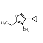 CAS#: 24106-63-6, 3-Cyclopropyl-5-Ethyl-4-Methyl-1,2-Oxazole