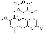 CAS 登录号：24148-78-5， 11alpha-乙酰氧基-2,12beta-二甲氧基苦树-2-烯-1,16-二酮