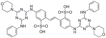 CAS#: 24231-46-7, 4,4'-Bis[(4-Anilino-6-Morpholino-1,3,5-Triazin-2-Yl)Amino]Stilbene-2,2'-Disulphonic Acid