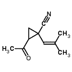 CAS#: 243119-02-0, 2-Acetyl-1-(2-Methyl-1-Propen-1-Yl)Cyclopropanecarbonitrile