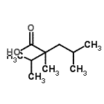CAS 登录号：24353-77-3， 2-异丙基-2,4-二甲基戊酸