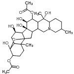 CAS#: 24381-53-1, (5xi,7alpha,8xi,9xi,10xi,12xi,13xi,15alpha,17xi,22xi,25xi)-4,7,14,15,20-Pentahydroxy-4,9-Epoxycevane-3,16-Diyl Diacetate