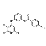 CAS#: 244278-38-4, 4-Methyl-N-{3-[(2,5,6-Trichloro-4-Pyrimidinyl)Amino]Phenyl}Benzamide