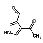 CAS#: 24445-11-2, 4-Acetyl-1H-Pyrrole-3-Carbaldehyde