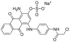 CAS#: 24448-60-0, Sodium 1-Amino-4-[4-(2-Chloroacetamido)Anilino]-9,10-Dihydro-9,10-Dioxoanthracene-2-Sulphate
