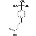 CAS 登录号：24475-36-3， 4-[4-(2-甲基-2-丙基)苯基]丁酸