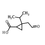 CAS 登录号：244793-42-8， 2-异丙基-2-(2-氧代乙基)环丙烷羧酸