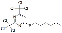 CAS 登录号:24481-71-8, 2-己基硫代-4,6-二(三氯甲基)-1,3,5-三嗪