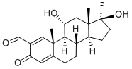 CAS#: 2454-11-7, (11a,17b)-11,17-Dihydroxy-17-methyl-3-oxo-Androsta-1,4-diene-2-carboxaldehyde