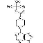 CAS#: 245450-02-6, 2-Methyl-2-Propanyl 4-(1H-Pyrazolo[3,4-d]Pyrimidin-4-Yl)-1-Piperazinecarboxylate