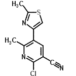 CAS#: 246020-85-9, 2-Chloro-6-Methyl-5-(2-Methyl-1,3-Thiazol-4-Yl)Nicotinonitrile