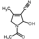 CAS#: 246147-59-1, 1-Acetyl-2-Hydroxy-4-Methyl-2,5-Dihydro-1H-Pyrrole-3-Carbonitrile