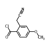 CAS#: 24634-12-6, 2-(Cyanomethyl)-4-Methoxybenzoyl Chloride
