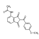 CAS#: 247149-95-7, N-[2-(4-Methoxybenzoyl)-1,3-Dioxo-2,3-Dihydro-1H-Inden-4-Yl]Acetamide