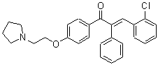 CAS#: 24845-21-4, 2-Chloro-alpha-Phenyl-4'-[2-(1-Pyrrolidinyl)Ethoxy]Chalcone