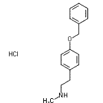 CAS 登录号：24958-41-6， 2-[4-(苄氧基)苯基]-N-甲基乙胺盐酸盐(1:1)