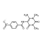 CAS#: 249929-77-9, N-(6-Amino-1,3-Dimethyl-2,4-Dioxo-1,2,3,4-Tetrahydro-5-Pyrimidinyl)-4-Nitrobenzamide