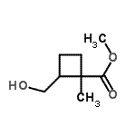 CAS#: 249930-45-8, Methyl 2-(Hydroxymethyl)-1-Methylcyclobutanecarboxylate