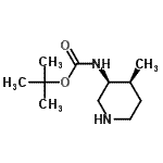 CAS#: 250275-20-8, 2-Methyl-2-Propanyl [(3S,4S)-4-Methyl-3-Piperidinyl]Carbamate