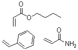 CAS 登录号：25037-33-6， 丙烯酸丁酯与苯乙烯和丙烯酰胺的聚合物