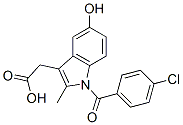 CAS 登录号：2504-32-7， 2-[1-(4-氯苯甲酰基)-5-羟基-2-甲基吲哚-3-基]乙酸