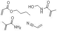 CAS#: 25068-04-6, 2-Propenoic Acid, Butyl Ester, Polymer With N-(Hydroxymethyl)-2-Methyl-2-Propenamide, 2-Methyl-2-Propenamide And 2-Propenenitrile