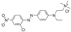 CAS 登录号：25198-22-5， [2-[[4-[(2-氯-4-硝基苯基)偶氮]苯基]乙基氨基]乙基]三甲基氯化铵