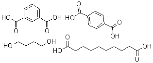 CAS 登录号：25214-81-7， 1,3-苯二甲酸与 1,4-苯二甲酸, 1,4-丁二醇和癸二酸聚合物