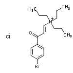 CAS 登录号:252367-64-9, (1E)-3-(4-溴苯基)-3-氧代-N,N,N-三丙基-1-丙烯-1-氯化铵