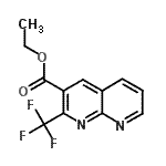 CAS 登录号:252959-76-5, 乙基2-(三氟甲基)-1,8-萘啶-3-羧酸酯