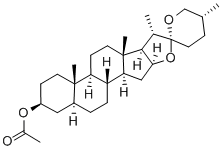 CAS#: 2530-07-6, (25R)-5alpha-Spirostan-3beta-Yl Acetate