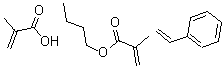 CAS 登录号：25301-37-5， 2-甲基-2-丙烯酸与甲基丙烯酸丁酯和苯乙烯聚合物