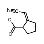 CAS 登录号：25341-91-7， (2Z)-2-(氰基甲基烯)环戊烷羰基氯化物