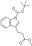 CAS 登录号:253605-13-9, 3-(3-甲氧基-3-氧代丙基)-1H-吲哚-1-羧酸叔丁酯