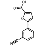 CAS 登录号：253679-32-2， 5-(3-氰基苯基)-2-糠酸