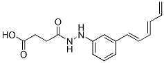 CAS#: 25375-16-0, 3-[[2-[3-(1,3,5-Hexatrienyl)Phenyl]Hydrazino]Carbonyl]Propanoic Acid