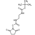 CAS#: 254100-95-3, 2-Methyl-2-Propanyl [2-({[(2,5-Dioxo-1-Pyrrolidinyl)Oxy]Carbonyl}Amino)Ethyl]Carbamate