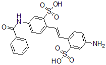 CAS#: 25431-18-9, Benzoylamido-4'-Aminostilbene-2,2'-Disulfonic acid