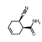 CAS 登录号：25479-28-1， (1S,6R)-6-氰基-3-环己烯-1-甲酰胺