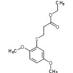 CAS#: 255377-87-8, Ethyl 3-[(2,5-Dimethoxyphenyl)Sulfanyl]Propanoate