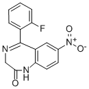 CAS 登录号:2558-30-7, 5-(3-氟苯基)-7-硝基-1,3-二氢-1,4-苯并二氮杂卓-2-酮