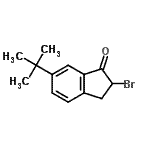 CAS#: 255895-91-1, 2-Bromo-6-(2-Methyl-2-Propanyl)-1-Indanone