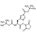 CAS#: 25616-02-8, 2,5-Dioxo-1-Pyrrolidinyl N,1-Bis{[(2-Methyl-2-Propanyl)Oxy]Carbonyl}-L-Histidinate