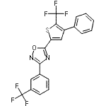 CAS#: 256414-75-2, 5-[4-Phenyl-5-(Trifluoromethyl)-2-Thienyl]-3-[3-(Trifluoromethyl)Phenyl]-1,2,4-Oxadiazole
