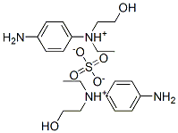 CAS 登录号：25646-78-0， 二[(4-氨基苯基)乙基(2-羟基乙基)铵]硫酸盐