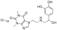 CAS#: 2572-61-4, 7-[2-[[2-(3,4-Dihydroxyphenyl)-2-Hydroxyethyl]Amino]Ethyl]-1,3-Dimethylpurine-2,6-Dione Hydrochloride