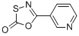 CAS 登录号：257286-36-5， 5-吡啶-3-基-[1,3,4]氧杂噻唑-2-酮