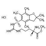 CAS#: 257288-19-0, Methyl N<Sup>5</Sup>-{N-[(2,2,4,6,7-Pentamethyl-2,3-Dihydro-1-Benzofuran-5-Yl)Sulfonyl]Carbamimidoyl}-L-Ornithinate Hydrochloride (1:1)